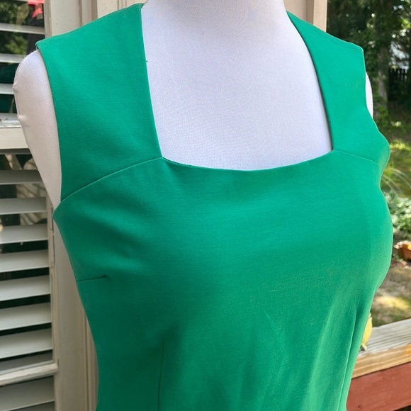 HOST PICK- Banana Republic Green Cotton Midi Dress Size 6 - Picture 7 of 13